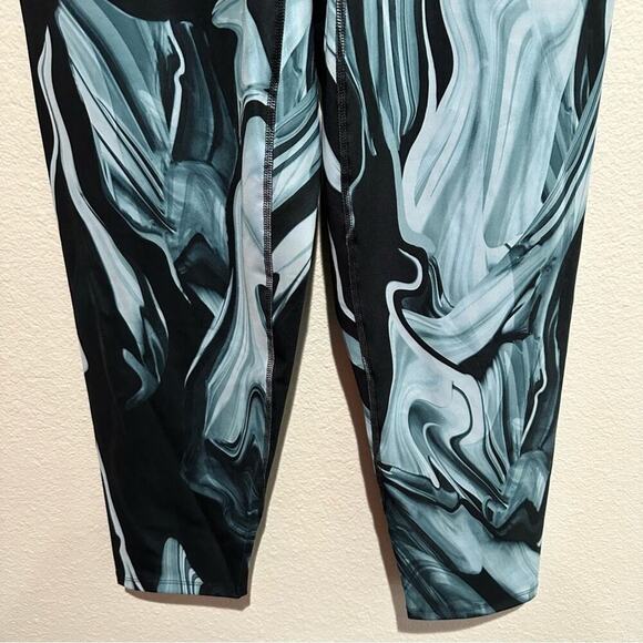 SPANX Leggings7/8 Marbled Blue Black SZ 1X NWT - Picture 5 of 13